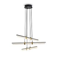Подвесной светильник 70*70*30-160 см, LED*35W, 2700K, Freya Brilliance FR5557PL-L22B1, Черный