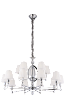 Люстра Ø1000 x H620(1700), мм, 15*40W (600W), CHROME (Хром) NewRgy 8901/10+5CR CHROME