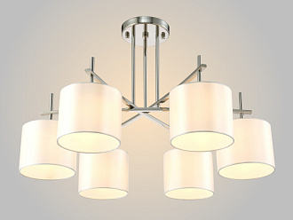 Люстра 77 см, Crystal Lux SERGIO PL6 NICKEL Никель