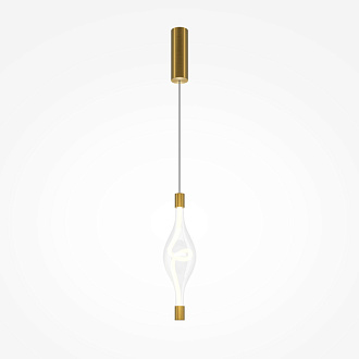 Подвесной светильник 12*12*364 см, LED, 3000К, Maytoni LOOP MOD290PL-L14BS3K латунный