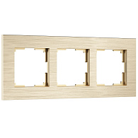 W0033511 Рамка на 3 поста  AluMax, шампань Werkel, 4690389204081
