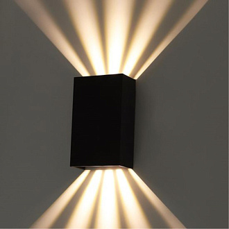 Настенный светильник 9,5*5*15 см, 2*LED*5W 4200K Arte Lamp Algol A5640AL-2BK черный