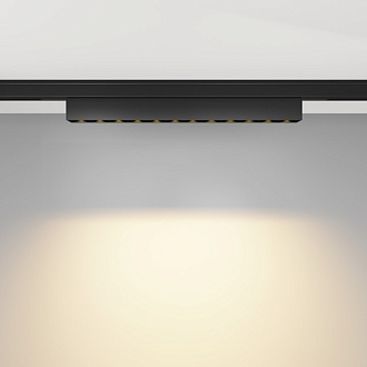 Трековый магнитный светильник 24 см, 10W, 2700K, Maytoni Points TR193-1-10W2.7K-M-B, черный