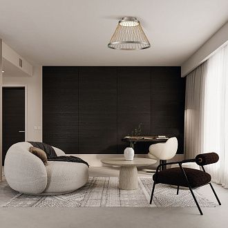 Светильник 50*35 см, *LED*43W, 3000K, Mantra Spider MAN8981, серый