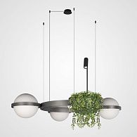 Подвесной светильник PALMA L5 102,5*75*327 см, 5*LED*9, 3W, 3000, 4000, 6000K, ImperiumLoft palma01, Графитовый