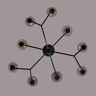 Люстра потолочная 31*47*20 см, 9*E14 Lumion Madonna 6555/9C черный