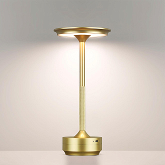 Настольная лампа 13*13*28 см, 1 LED*6W, 3000-5700 К, Odeon Light Tet-A-Tet, золотой 5033/6TL