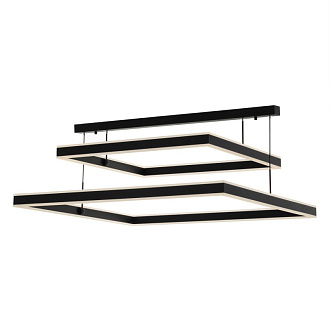 Люстра 80*30-120 см, 150W, 3000-5500К CL719K211 Дуэт Черный