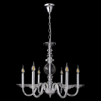 Светильник 65 см, Crystal Lux ARABESQUE SP6 CHROME, хром