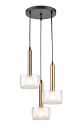 Подвесной светильник  35*157 см, 3*E14 черный, золото Vele Luce Kelly VL5454P03