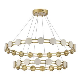 Каскадная люстра 80*120 см, 1*LED*70W, 4000K, ST-Luce Monro SL6610.203.36, золото матовое