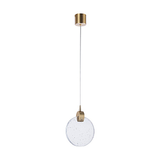 Подвесной светильник 19*13 см, 1*LED, 4W, 3000K Arte Lamp Planet A1801SP-3PB, Латунь