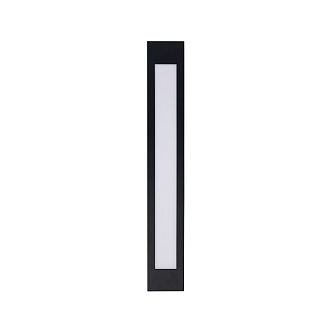 Бра Favourite Meridiem 4004-1W, D35*W90*H610, каркас черного цвета, рассеиватель из белого акрила, возможность вертикального и горизонтального монтажа