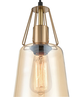Подвесной светильник  16*154 см, 1*E27 черный, латунь Vele Luce Roberto VL5552P11