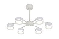 Люстра Ø570 x H200, мм, 6*15W (90W), WHITE (Белый) Rilon 9490/6 WHITE