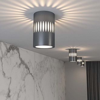 Накладной светодиодный светильник с подсветкой графит DLS026 Elektrostandard