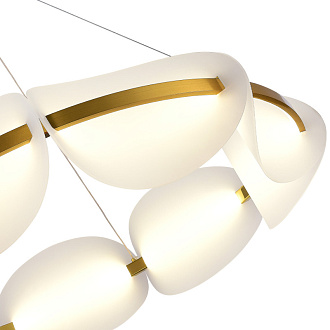 Люстра подвесная 80 см, LED 56W, 3000K золотистый ST Luce Etoile SL1304.203.56