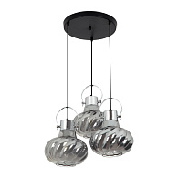 Подвесной светильник 45*45*100 см, Е 27 3x40W, Чёрный, Хром MODEMODERN MD.1189.450 SM