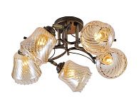 Люстра L550 x W550 x H230, мм, 3*40W (120W), BRONZE+BLACK(Бронза+Чёрный) Rilon 06474/5 BRONZE+BLACK