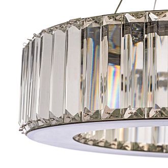 Люстра подвесная *40* см, Led лента*LED*18W, 3000/4500/6000 K, Arti Lampadari Anzio Anzio L 1.5.40.100 N, никель