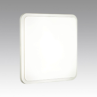 Cветильник 35*5 см, LED 30W, 4000 К, IP43, белый/серебристый/золотой, пластик Sonex Seva, 7613/CL