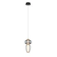 Подвес 16*16*184 см, 2*LED*6W, 3000K Gerhort G52158B/2BK BRS+WT+SM+CL, Черный