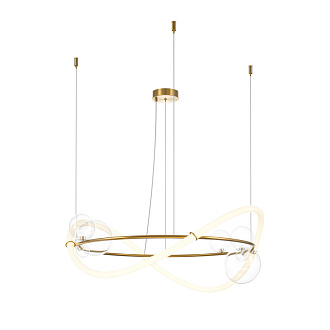 Светильник 80 см, 53W, 3000K, Maytoni Oasis MOD289PL-L53BS3K, латунь