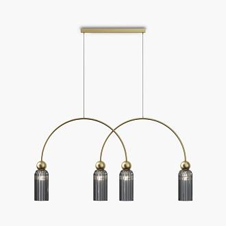 Подвесной светильник 110*10*362,5 см, 4*E14, 160W, Maytoni ANTIC MOD302PL-04GR золото матовое