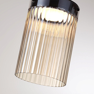 Потолочный светильник 19,6*19,6*30,8 см, 1 LED*15W, 4000 К, Odeon Light Pillari, черный 5047/15LC