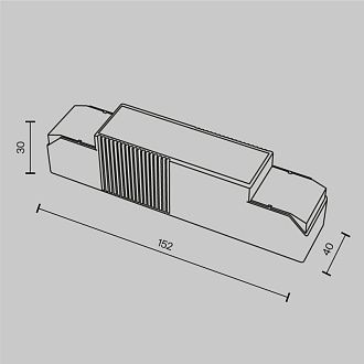 Блок питания 15,2*4*3 см, Maytoni Technical psl-dl PSL-DL40-3CCT-550-700mA белый