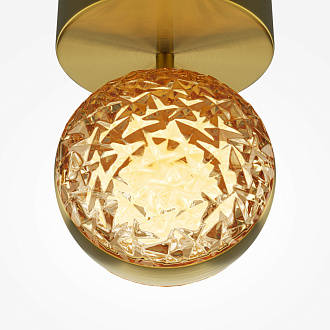 Бра 14*18,7*14 см, LED, 3000К, Maytoni Mind MOD299WL-L10BS3K латунный