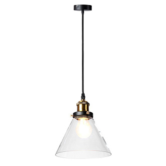 Подвесной светильник Loft IT Factory filament Loft1123, черный, бронза, диаметр 18 см