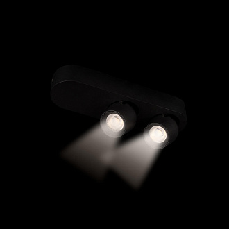 Накладной светильник 25*7,5*7 см, 2*LED*7W 4000K LOFT IT Quiet 10320/2 Black черный