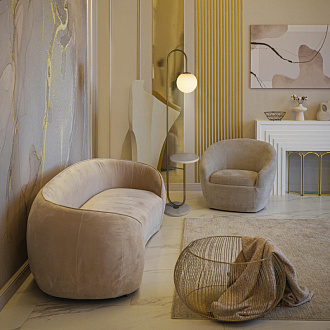 Светильник 153 см, Loft It Sonni 10145 Gold, золото-мрамор