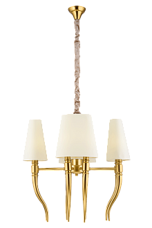 Люстра Ø620 x H610(1300), мм, 8*40W (320W), BRASS(Латунь) NewRgy 8657/8LT BRASS