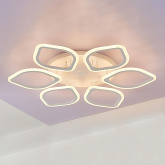 Люстра потолочная Citilux Ромби Смарт CL236A160E, 80W LED, 3000-5500K, диаметр 84 см, белый