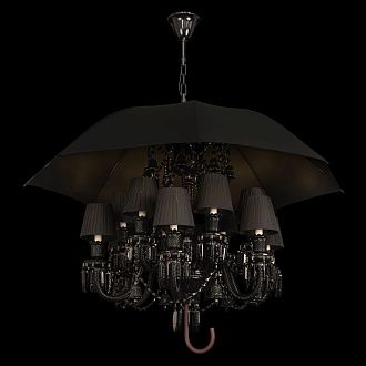 Подвесная люстра 120 см, Loft IT Marie 10556/12 Black, хром-черный
