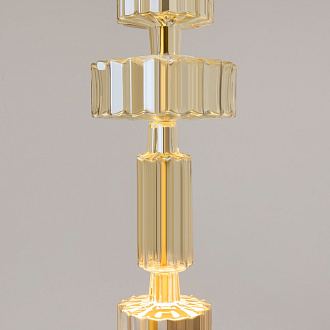 Подвесной светильник 15*15*360 см LED, 12W, 3000К, Maytoni LEVEL MOD253PL-L18BS3K1 латунный