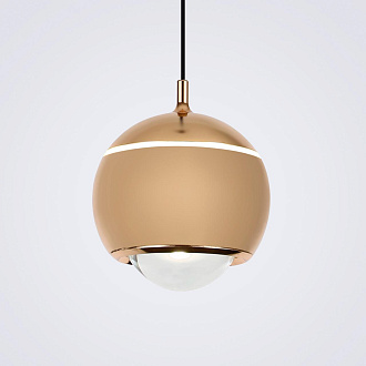 Подвесной светильник 12*10*200 см, LED 10W, 4200K, Черный LED4U L8753-1GD
