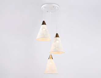 Светильник подвесной 36*18*80 см, E27 W, К, белый, золото Ambrella Traditional Loft TR8433