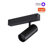 Cветильник  18*4,3*15 см, 1*LED*12W, 3000-6000K, Novotech VECTOR PORT 359957, черный,  диммир. пульт ДУ/Tuya Smart Life