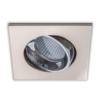 Встраиваемый светильник 9 см, 7W, 3500К Citilux Альфа CLD001KNW5, матовый хром, вр 8 см