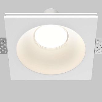 Встраиваемый светильник 10 см, Maytoni Technical Gyps Modern DL129-GU10-01-W, белый