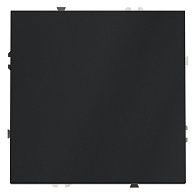Заглушка Voltum S70 с суппортом, графит пластик Soft touch VLS080107