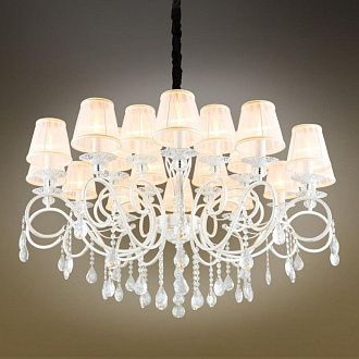 Подвесная люстра 100*71-126 см, 18*E14, 40W, Omnilux Omnilux 791 OML-79103-18, белый