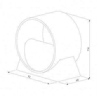 Настенный светодиодный светильник Coneto LED MRL LED 1045 чёрный Elektrostandard