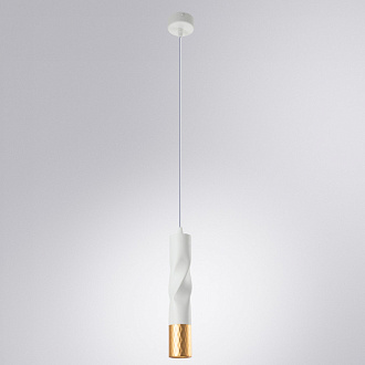 Светильник 6 см, Arte Lamp Sadr A3280SP-1WH, белый-золото