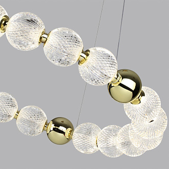 Люстра 69*69*150 см, 1 LED*60W, 4000 К, Odeon Light Crystal, золотой 5008/60L