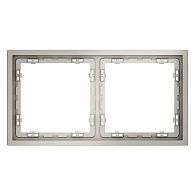 Рамка пластиковая Voltum S70 на 2 поста, кашемир пластик Soft touch VLS100203