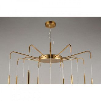 Каскадная люстра 90*180-250 см 136W, 3000K, Aployt Carla APL.010.03.136, золото матовое
